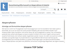 Tablet Screenshot of absperrpfosten.com